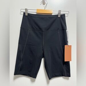 NWT Girlfriend Collective Women's Black High-Rise Bike Short Size Medium